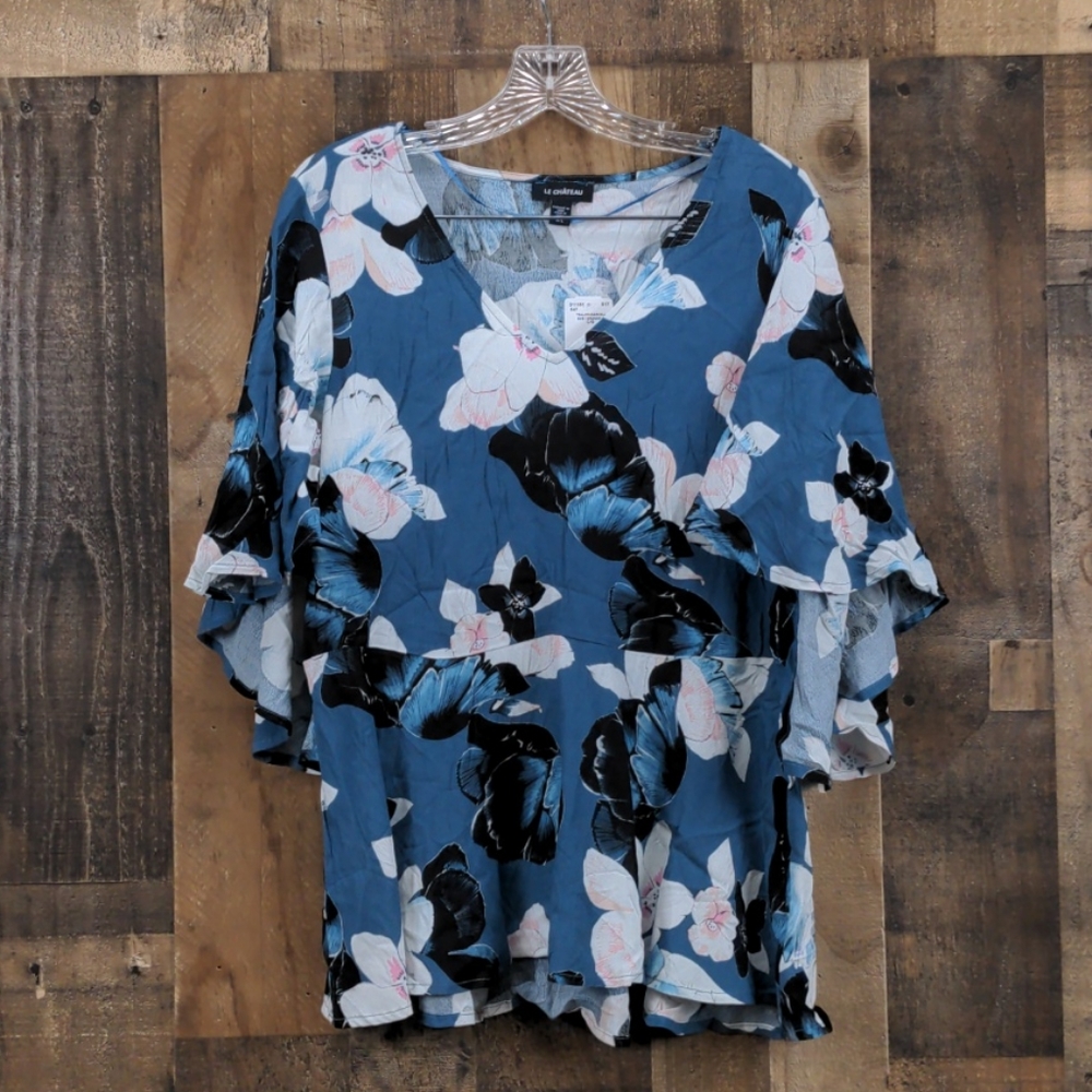 Le Château Blue Blouse Size L